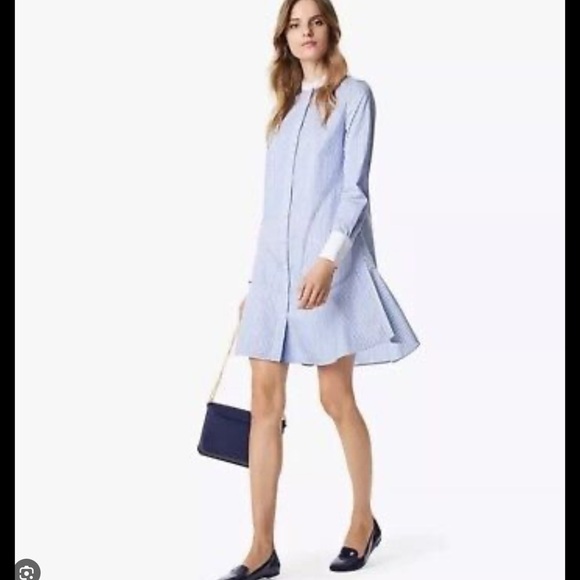 Tory Burch Dresses & Skirts - Tory Burch Cora blue and white striped shirtdress